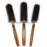 Wholesale Round Wood Wooden 100% Bristle Hair Brush thumbnail-1