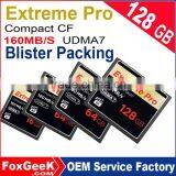 Original Quality Real Capacity Extreme Pro CompactFlash CF Card UDMA7 160MB/s CF Memory Card 16 32 64 128 GB Micro Camera
