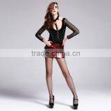 Devil Fashion 2015 PUNK Gothic Leather Mini Skirts in Red SKT01102 thumbnail-2