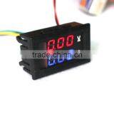 0.28" DC 0-100V/50A Red Blue Digital Voltmeter Ammeter 2 in 1 DC Volt Amp Meter With 50A/75mV Ampere Shunt thumbnail-2