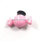 Candy Color Custom Shaped Kids Shoe Charm Wholesale Rubber 3D Shoe Buckles
