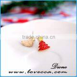 Popular Cute Christmas Tree Stud Alloy Earrings thumbnail-5