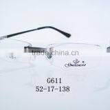2016 New Stylish Metal Speculate Glasses G611 Full Rimless