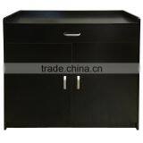 4 Shelves + 1 Drawer Black Wooden Sideboard thumbnail-1