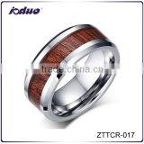 High Quality Wood Stripe Sticker Tungsten Steel Ring