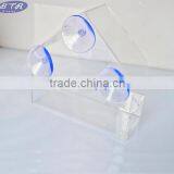 Clear Organic Glass Bird Houses be Hanging Bird House on Window thumbnail-1