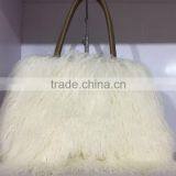 new design women white lamb fur shoulder bag /lady's bag