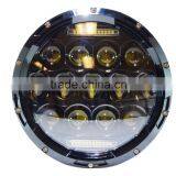 For Jeep Headlight With Drl Angel Eyes 75w 7 Inch Replacement H4 H13 DRL High Low Beam for Jeep JK Wrangler