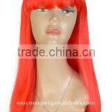 Wholesale Cheap Long Red Horn Synthetic Hair Party Wigs, Cosplay Witch Wigs thumbnail-3