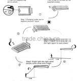 4w Solar Powered Motion Sensor Security Light, Solar Sensor Lamp thumbnail-3