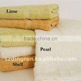 Cotton or polyester satin jacquard hotel towels