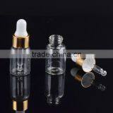 MUB Wholesale 5ml Essential Oil Glass Bottle With Glass Dropper &Silver Gold Cap thumbnail-5