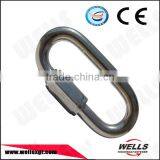 Wells CE Heavy Duty Forged 5mm CE Stainless Steel 316 Polished Quick Link thumbnail-1