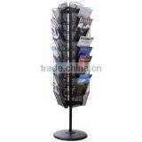 Floor Standing 3-Side Rotating Wire Mesh Leaflet Display Rack thumbnail-1