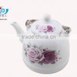 The Super Quality 2.5L Healthy Enamel Water Kettle Beautiful Decor thumbnail-1