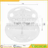 6-Hole Acrylic Circle Cosmetic Makeup Brush Toothbrush Shaped Brush Display Holder Stand Organizer thumbnail-2