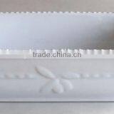 Big Ceramic Baking Tray,ceramic Ovenware Cassrole With Relief Logo,stoneware Bakeware Plate thumbnail-3