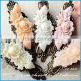 wholesale special designed resin flower cabochons