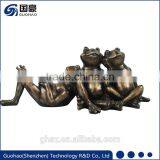 Shenzhen Bronze Frog Sculpture Metal Frog Garden Art thumbnail-1
