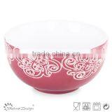 New Products Wholesale Silk Screen Flower Ceramics Cereal Bowl thumbnail-2