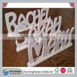 Wooden Words Letters Free Standing Plaque Personalised Names Wedding Home Gift thumbnail-3