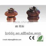 Brown Pin Type Porcelain Insulator for High Voltage thumbnail-1