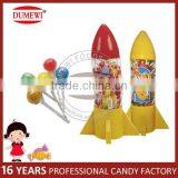 HALAL Fruit Flavor Hard Lollipop Candy in Rocket Shape Jar thumbnail-1