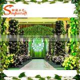 Man-made Flower Wall Wedding Artificial Flowers Wall Backdrop Wedding Flower Wall thumbnail-2