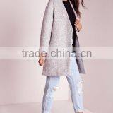 2016 New Style Girls Grey Wool Cocoon Coats Elegant Design thumbnail-4