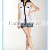 New Fashion Women Sleeveless Summer Chiffon Blouse Designs 2016 thumbnail-2