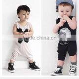 2017 Grey Black Baby Boys Night Wear Romper Newborn Baby Boy Clothes thumbnail-1
