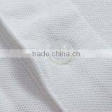 Breathable and Comfortable Men's White Polo Shirts Made of 100% Cotton thumbnail-3