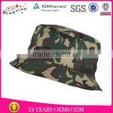 Woven Label 100% Cotton Canvas Digital Print Waterproof Custom Camo Bucket Hat thumbnail-1