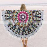 Alson Drop Shipping Yoga Mat Sunscreen Shawl Wrap Skirt Tassels Cotton Beach Towel thumbnail-1