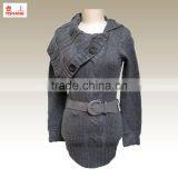 Hot Selling Ladies Fashionable Top Sweater,lady Top Sweater,sweater Coat 100%Acrylic thumbnail-1