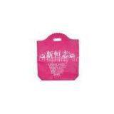 Pink Silk screen Non Woven Shopping Bag for Retail Promotion