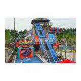 Big Snake Water Slide Water Park Equipment , Customized Fiberglass Water Slides thumbnail-1