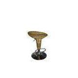 Low French Bistro Rattan Bar Stools , Rattan Counter Height Chairs Indoor Application thumbnail-1