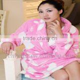 Floral Flannel Fleece Robe thumbnail-1