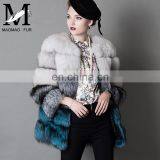 2016 Top Grade Elegant Luxury Winter Warm Real Fox Fur Coat Jacket thumbnail-3