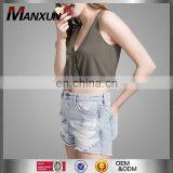 2016 Summer Short V-neck Spaghrtti Strap t Shirt Girls Hot Sexy Blouses Women Tops thumbnail-1