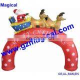 Inflatable Santa Sleigh Merry Christmas Arch thumbnail-1