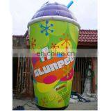Huge Inflatable Milk Tea Cup Replica/inflatable Cooling Drink Model for Advertising