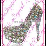 Aidocrystal 2016 New Model Ladies Fancy High Heel Crystal Sandals Shoes Fashion Sandals Shoes