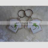 Cheap Plastic Promotional Souvenir T-shirt Acrylic Keychain Keyring