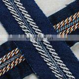 Italy Design Fashion Denim Fabric Trim Embroidery Tape With 3d Braided Rope thumbnail-6