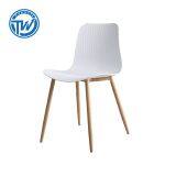 DC-6060T Topwell New Design Plastic Chair Dining Chair Leisure Chair With Metal Legs thumbnail-1
