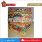 Wholesale LOT OF PIECES Handmade Jaipur Quilts Indian Vintage Kantha Quilts Reversible Kantha Bed Cover