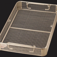 Sterilisation Basket – Replace Green Plastic Trays Screen Baskets Made of Perforated Plate thumbnail-2