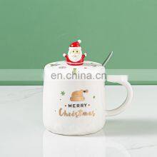 Affordable Creative Japanese Santa Luxury Christmas White Cup Ceramic Tea Cute Custom Coffee Mug thumbnail-2